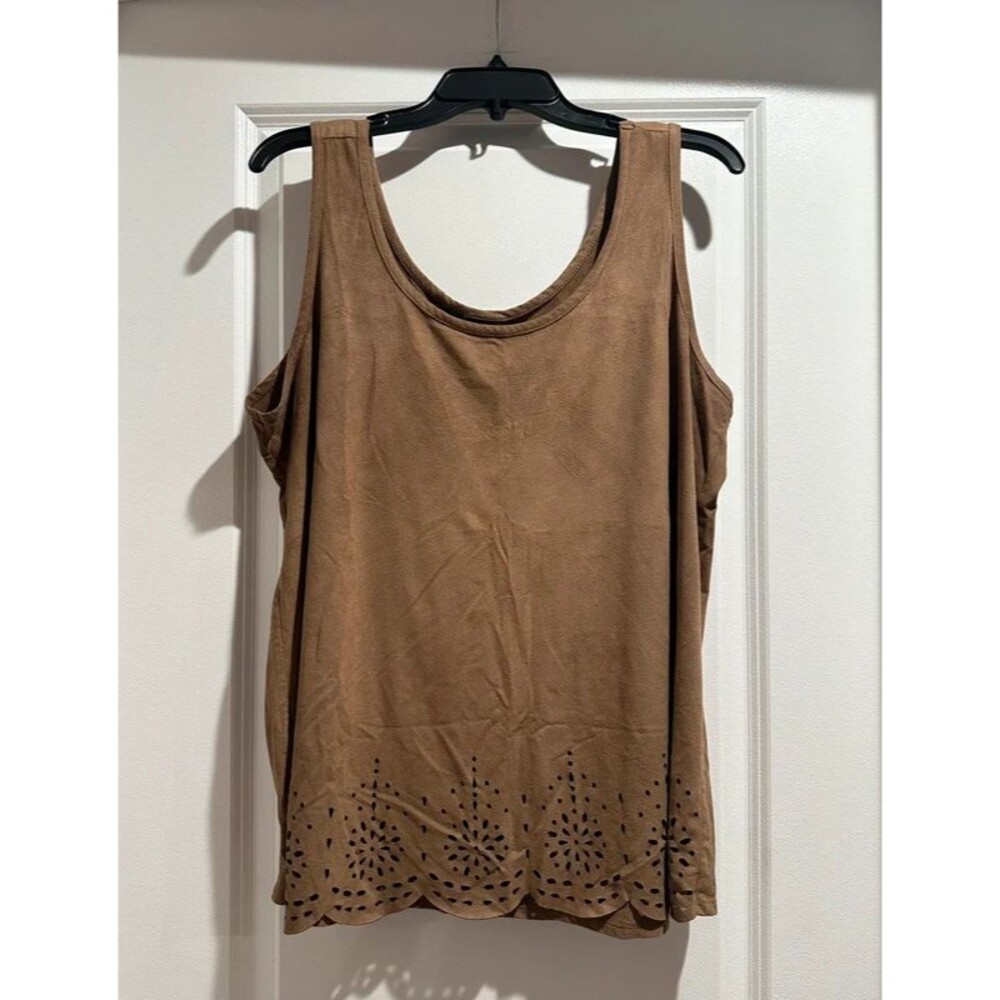 Torrid Suede Cutout Bottom Tank Top